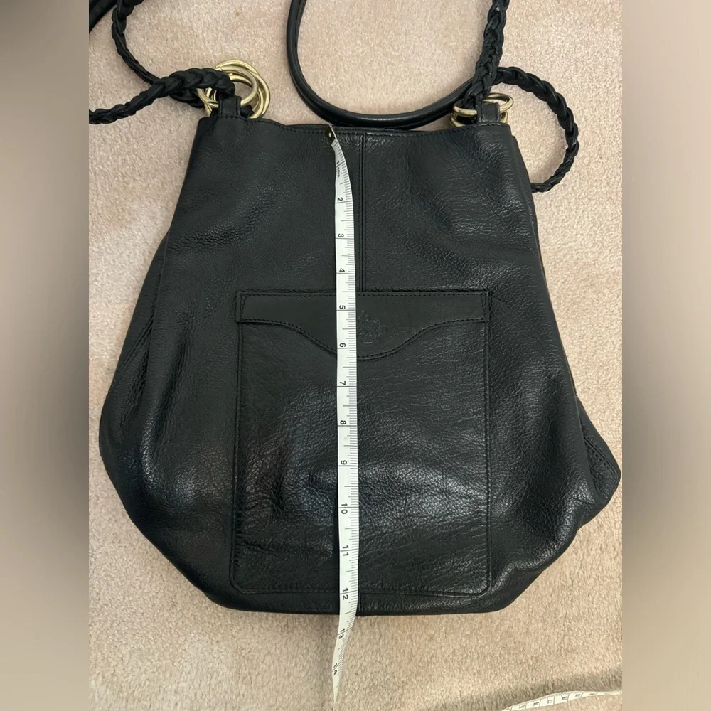 Vintage black leather bag - Picture 7 of 10